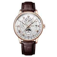 Three Eyes Calendar Star Moon Fashion Men's Watch