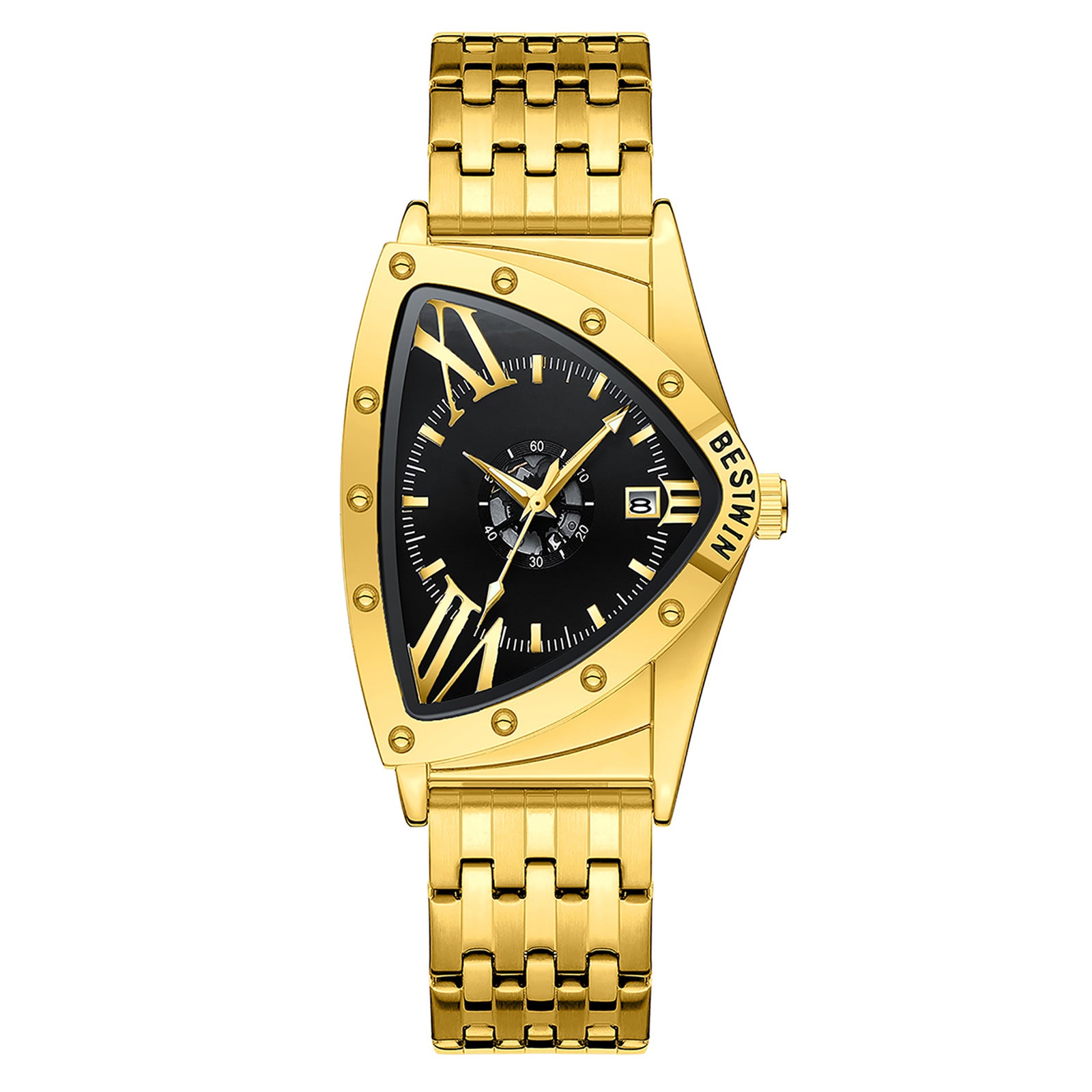 Men's Watch Triangle Personality Hip-hop Quartz Watch