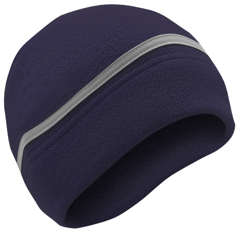 Outdoor Cycling Fleece Hat Lined With Sports Reflective Strip Hat