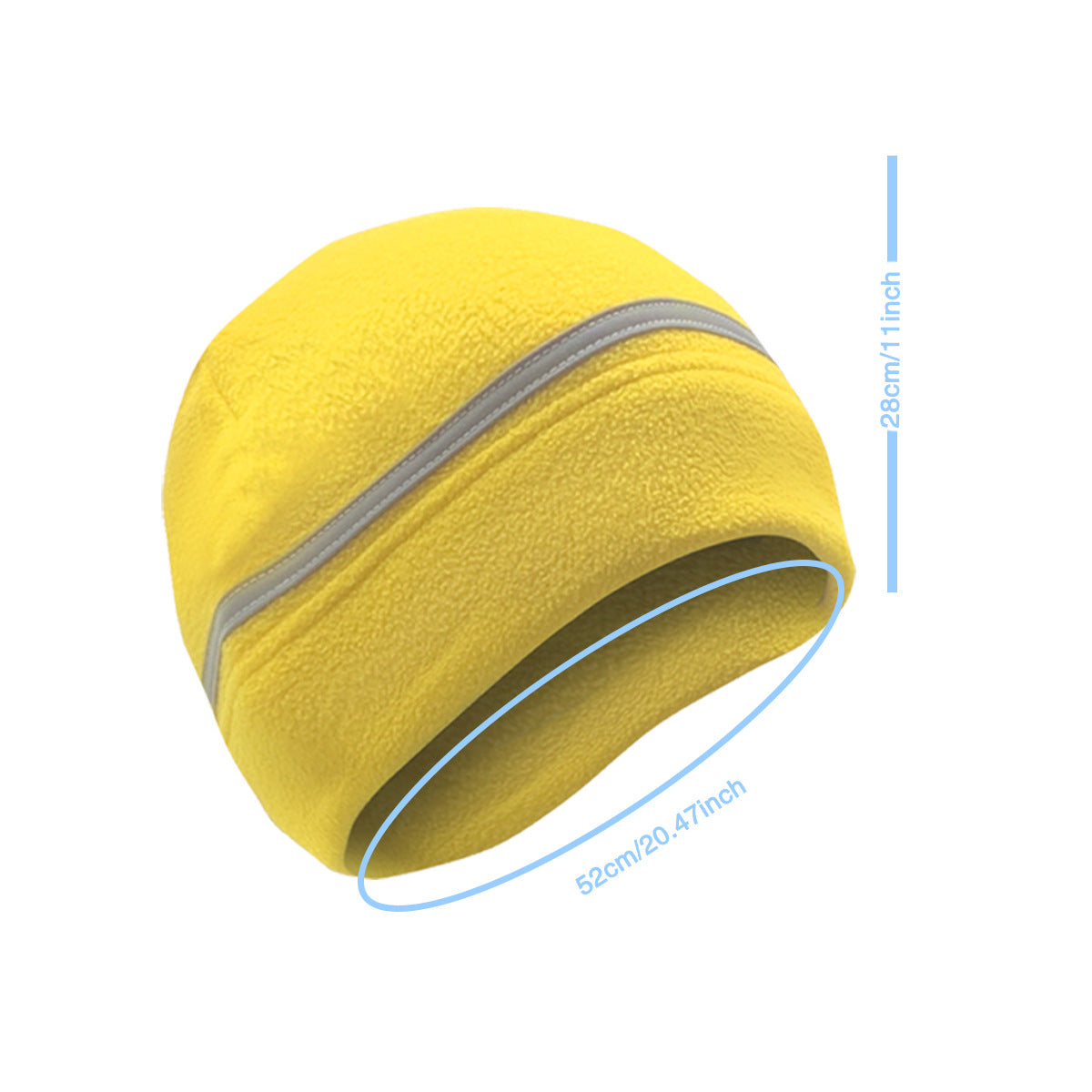 Outdoor Cycling Fleece Hat Lined With Sports Reflective Strip Hat