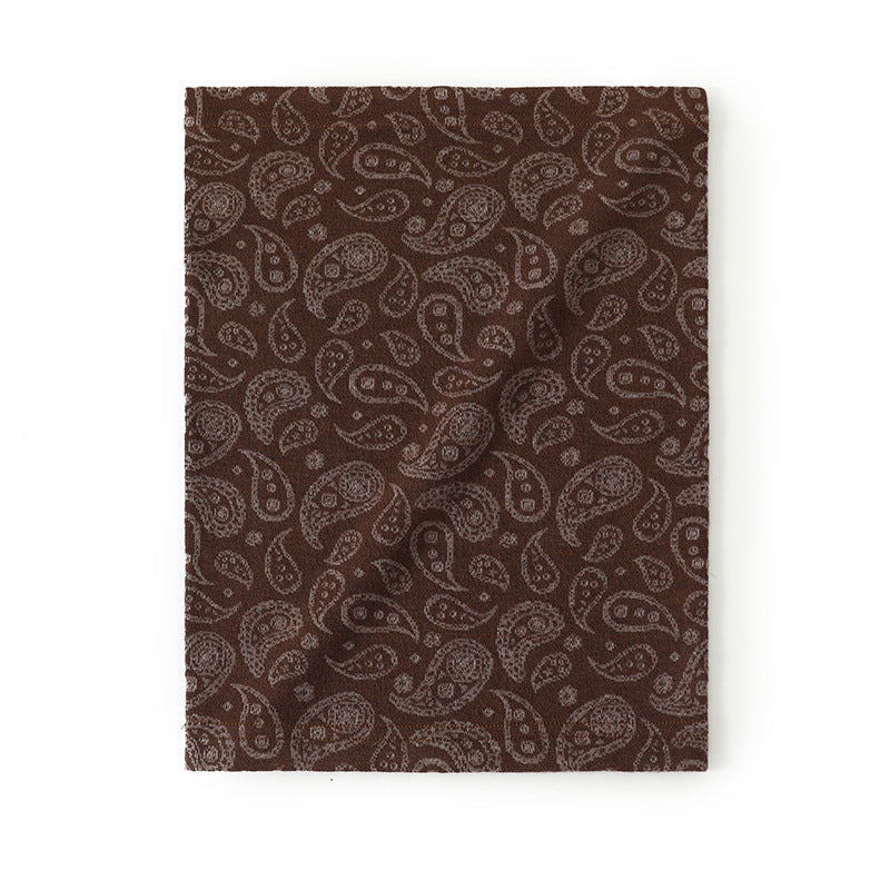 Autumn And Winter Paisley Jacquard Warm Windproof Mask Scarf