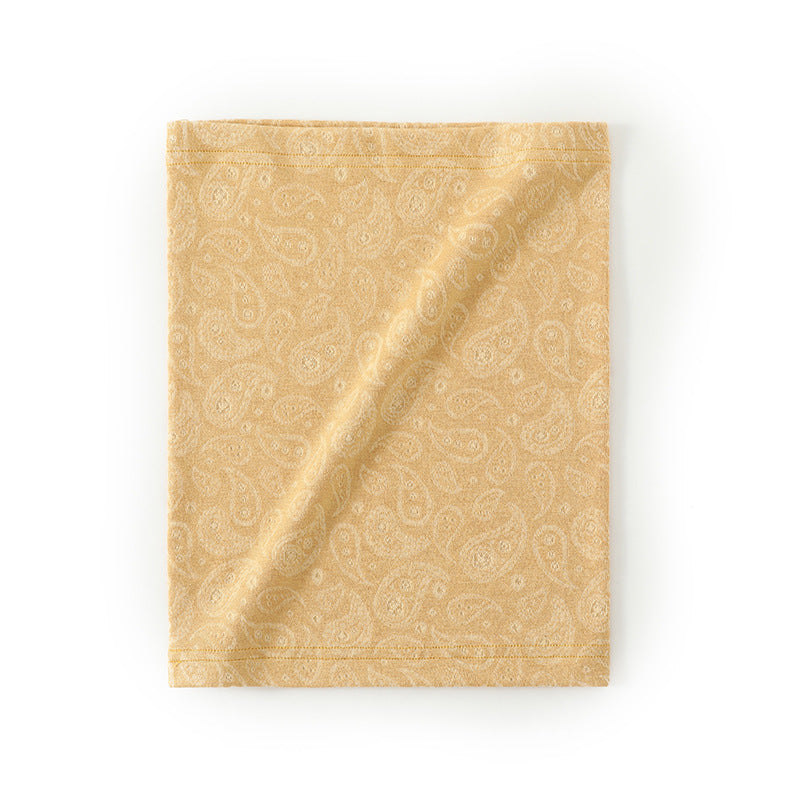 Autumn And Winter Paisley Jacquard Warm Windproof Mask Scarf