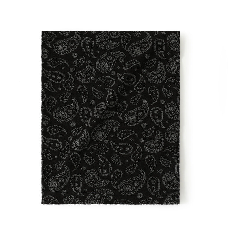 Autumn And Winter Paisley Jacquard Warm Windproof Mask Scarf