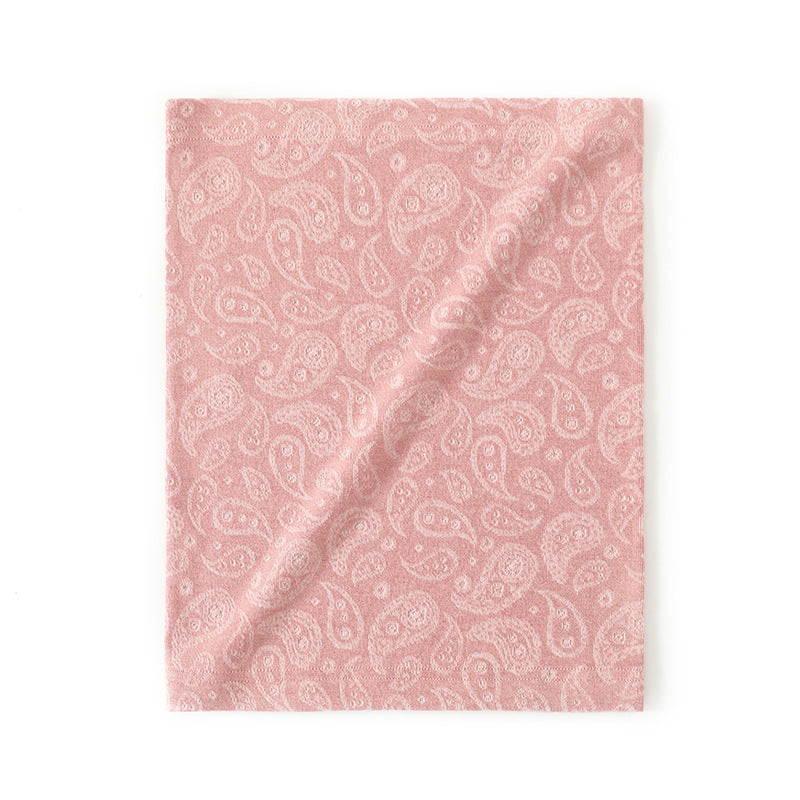 Autumn And Winter Paisley Jacquard Warm Windproof Mask Scarf