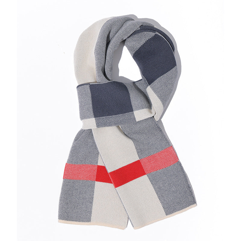 Autumn And Winter Warm Plaid Thick Scarf For Men And Women
