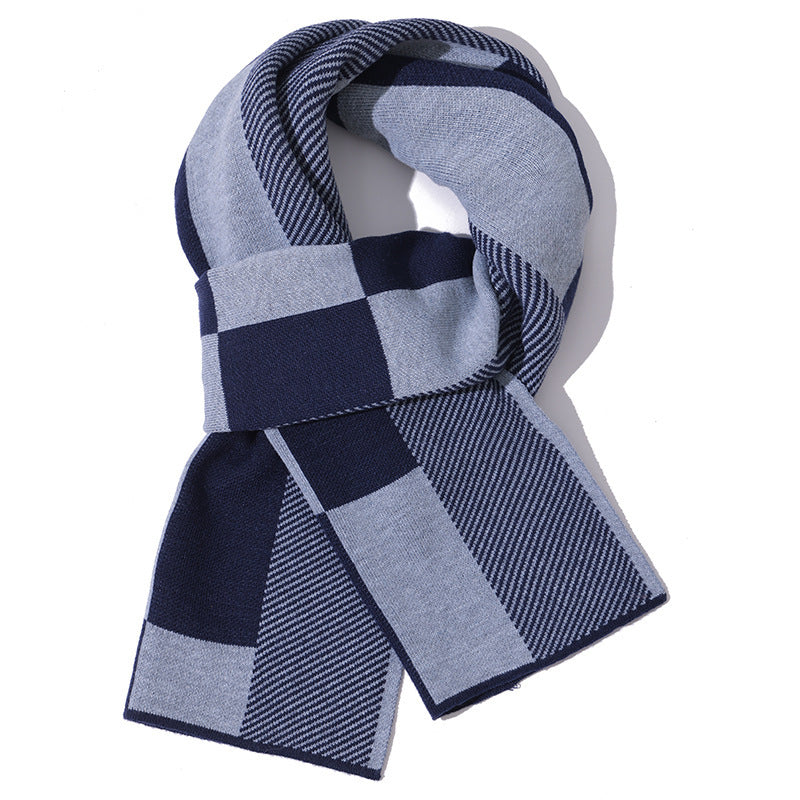 Autumn And Winter Casual Warm Striped Plaid Scarf