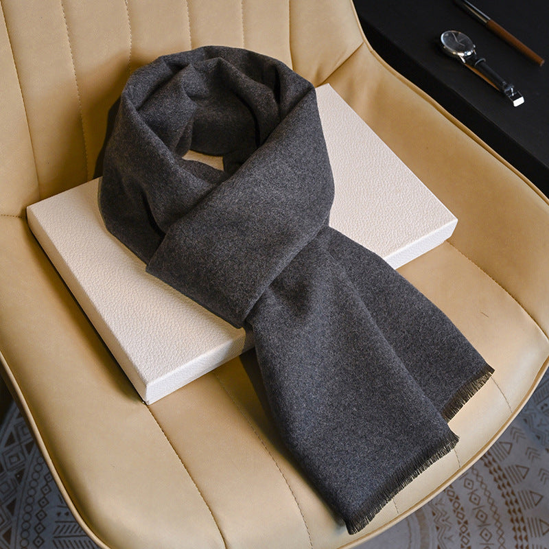 Business Fashion Plaid Scarf With Wool For Men And Women