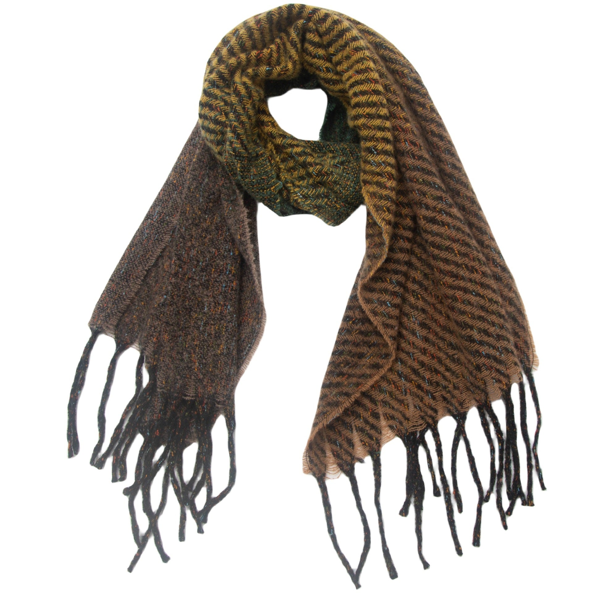 Scarf Autumn And Winter Men's And Women's Gradual Color Scarf Shawl