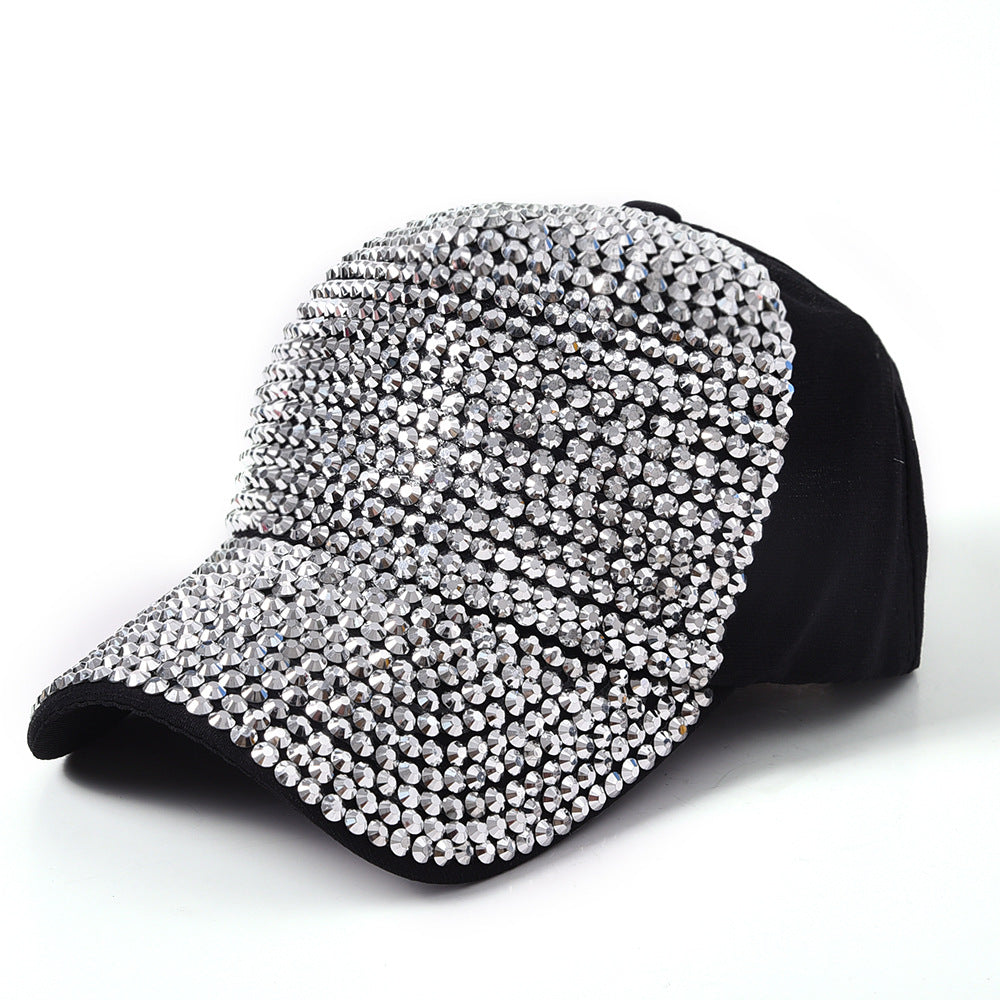Trendy Letter Fashion With Diamond Rivet Color Baseball Cap