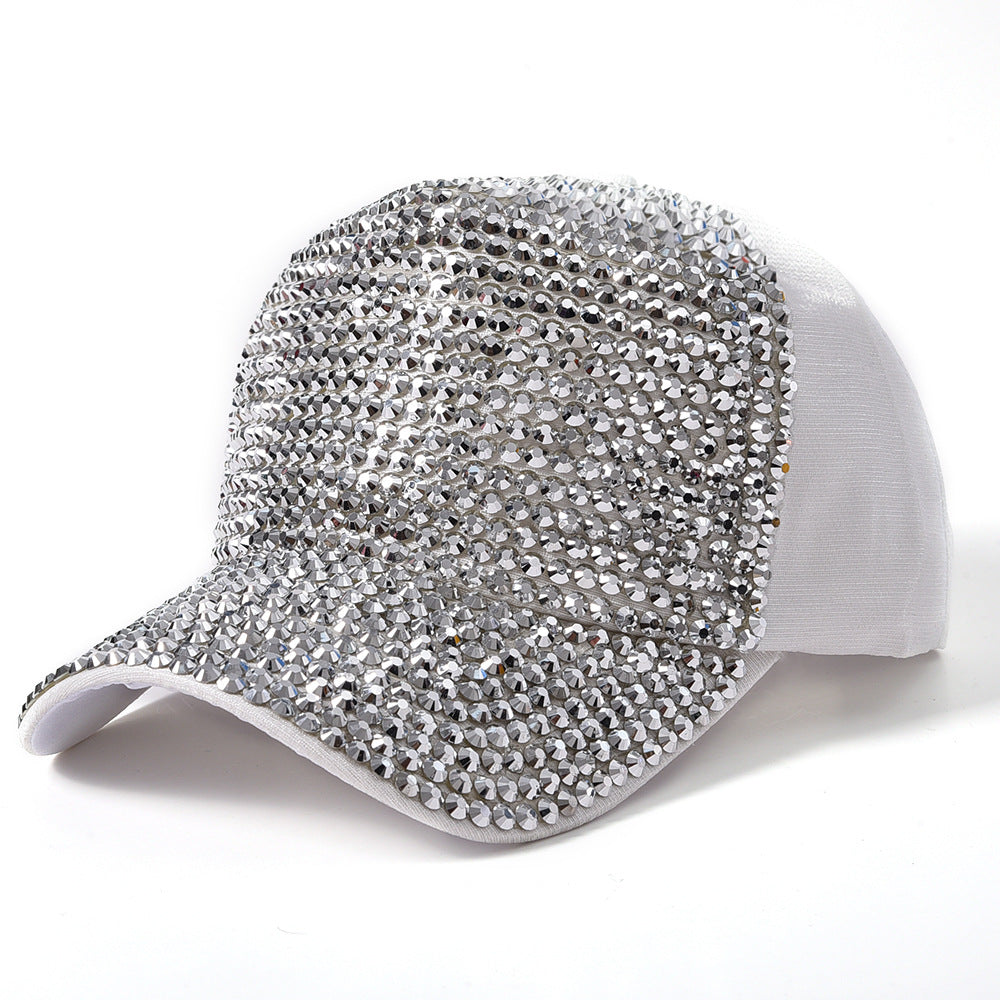 Trendy Letter Fashion With Diamond Rivet Color Baseball Cap