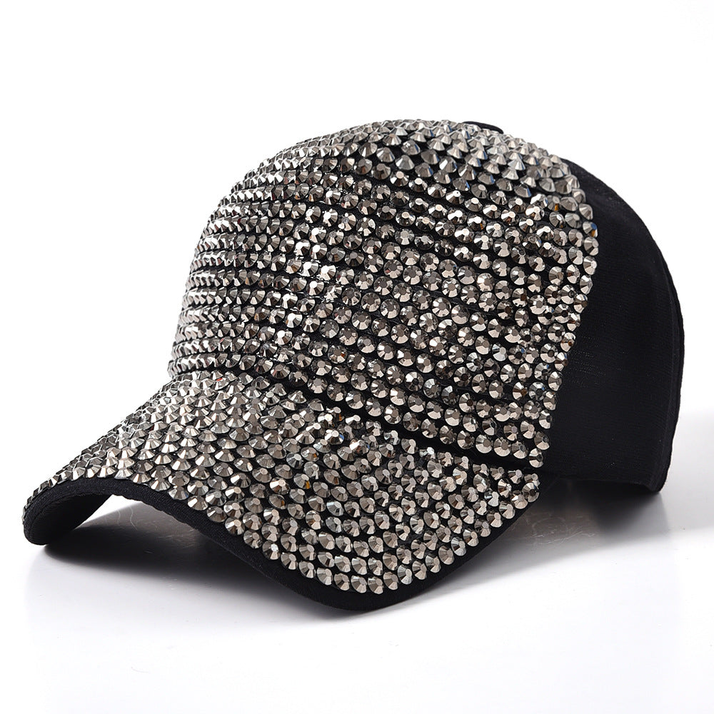 Trendy Letter Fashion With Diamond Rivet Color Baseball Cap