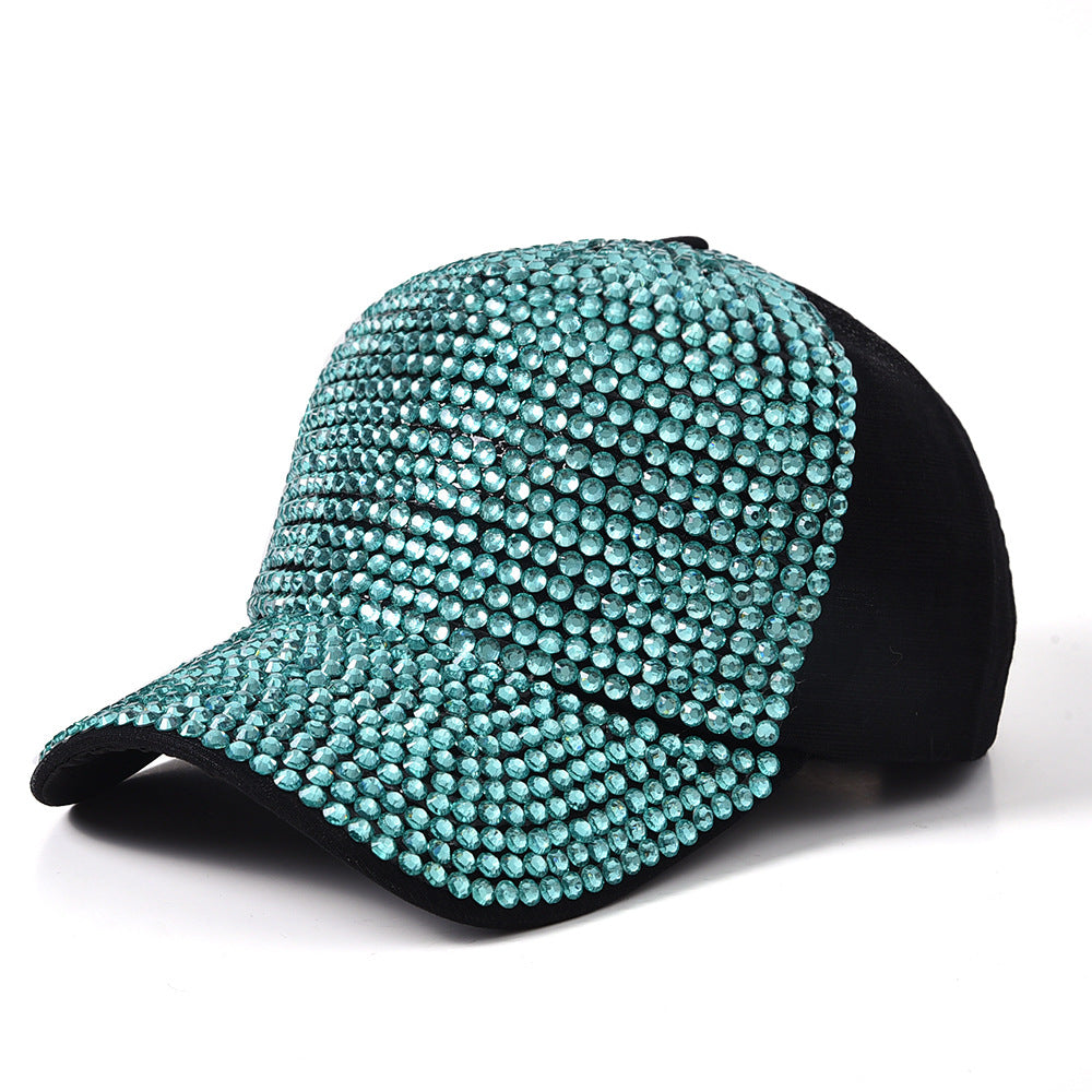Trendy Letter Fashion With Diamond Rivet Color Baseball Cap