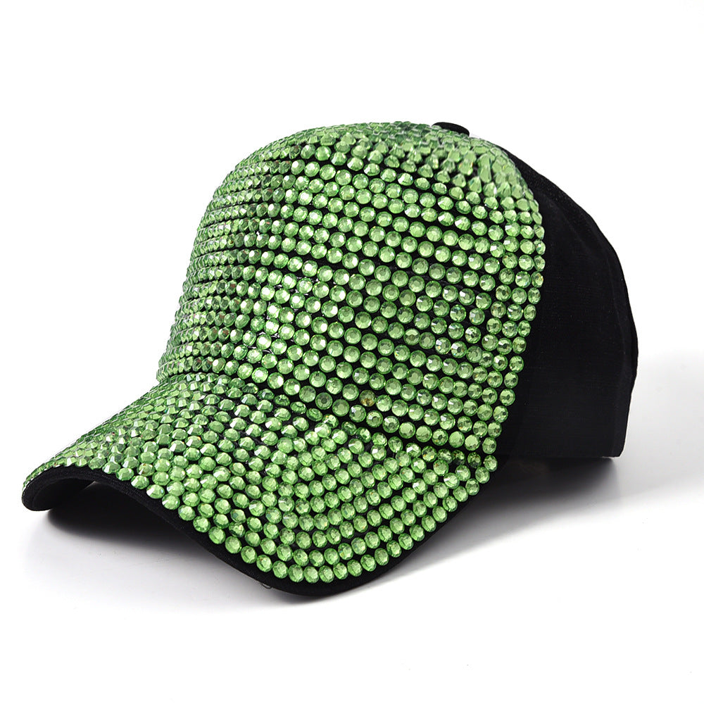 Trendy Letter Fashion With Diamond Rivet Color Baseball Cap