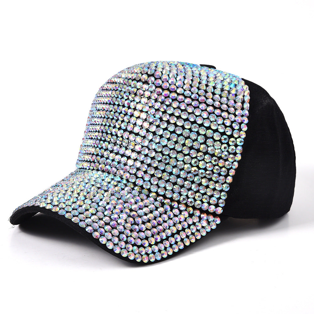 Trendy Letter Fashion With Diamond Rivet Color Baseball Cap