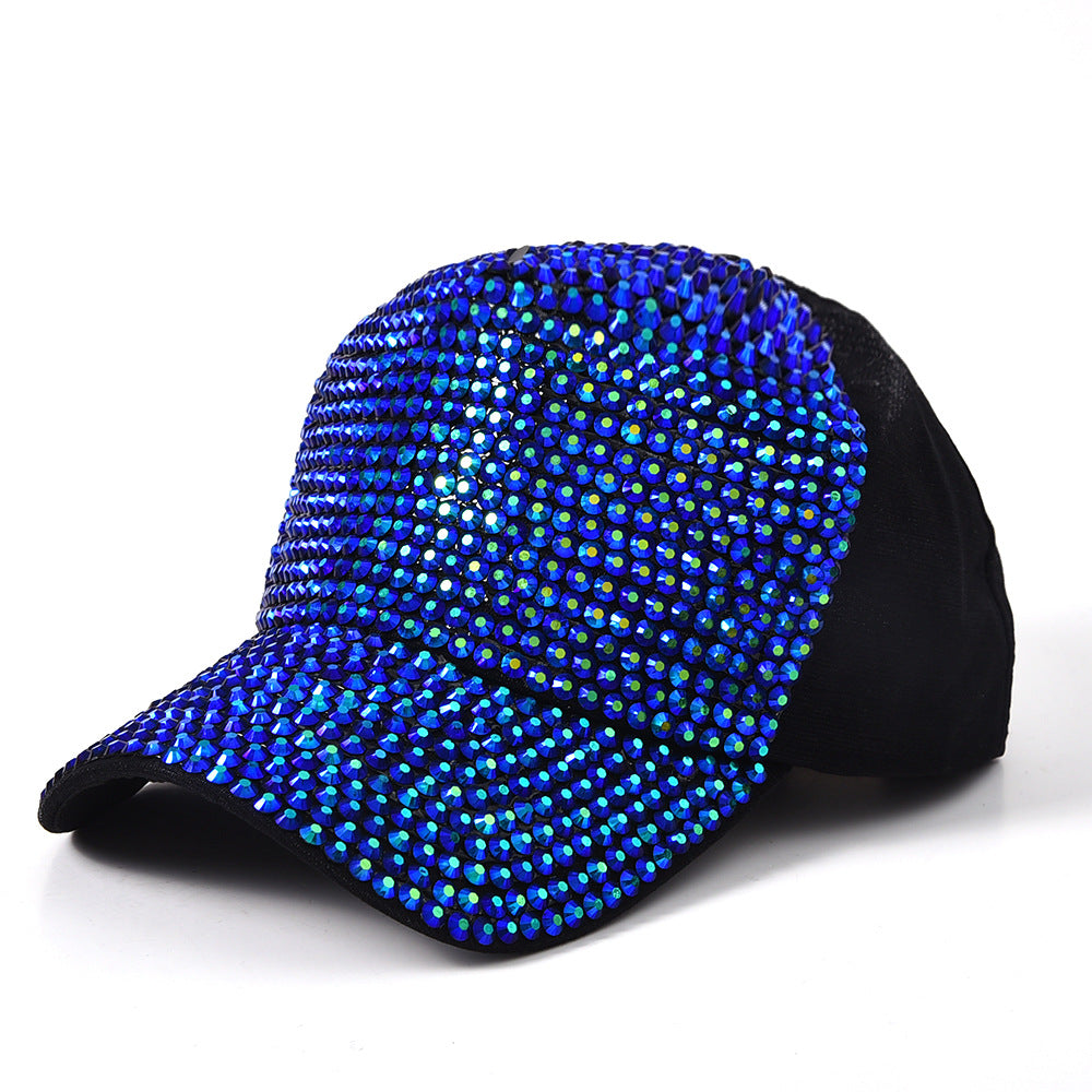 Trendy Letter Fashion With Diamond Rivet Color Baseball Cap