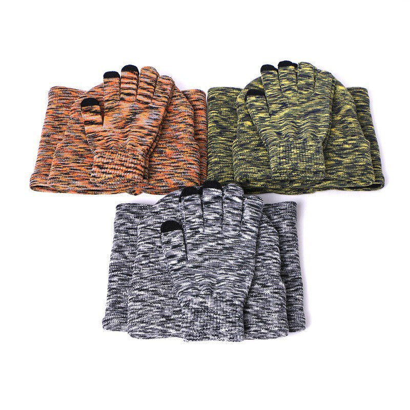 Outdoor Autumn And Winter Thick Hat Scarf Gloves Three-piece Set