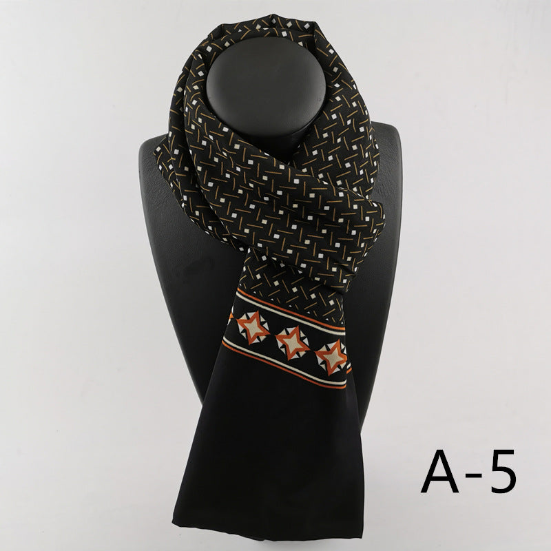 Men's Double Wash Fleece British Business Scarf