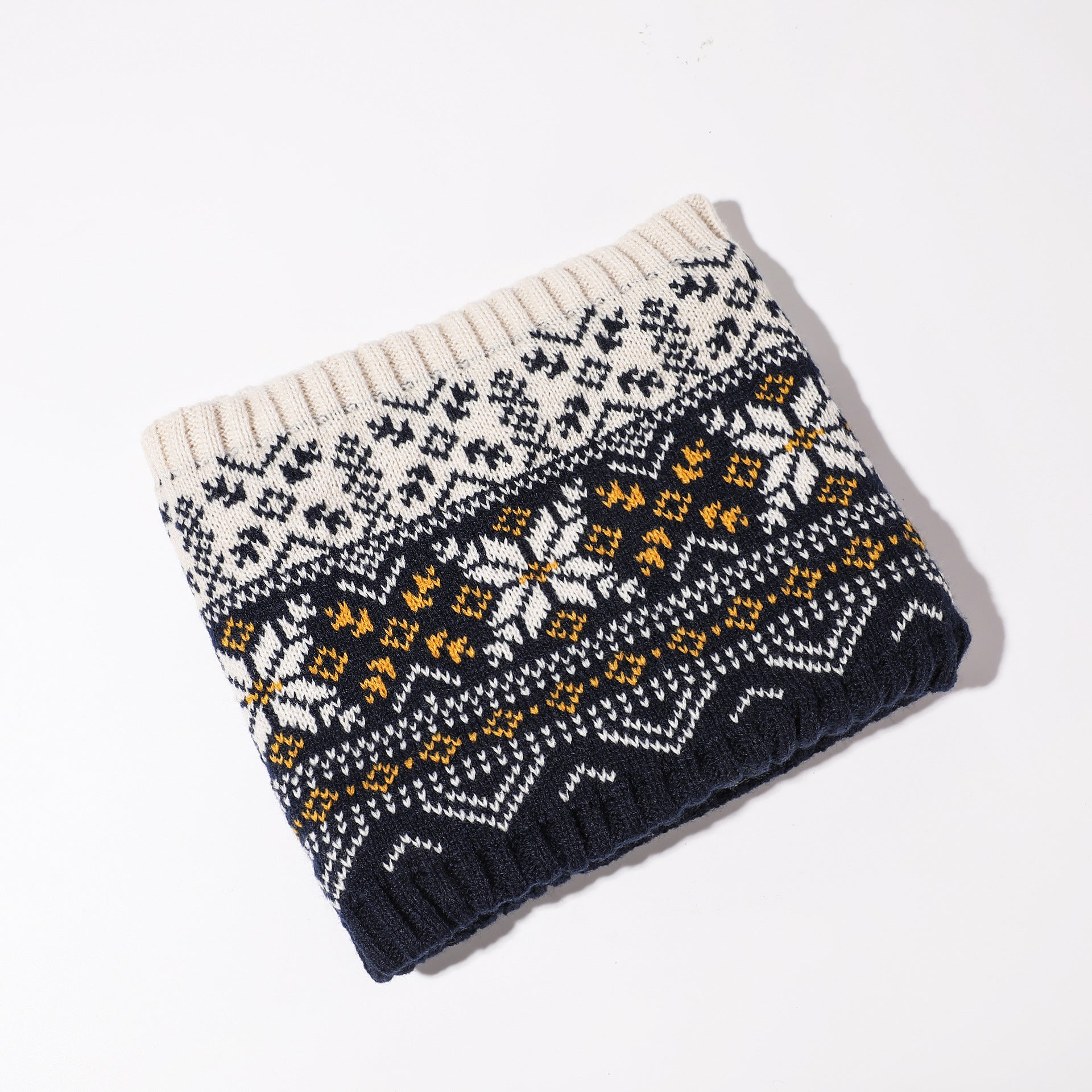 Autumn And Winter Children's Hat Snowflake Hat Scarf Gloves Set