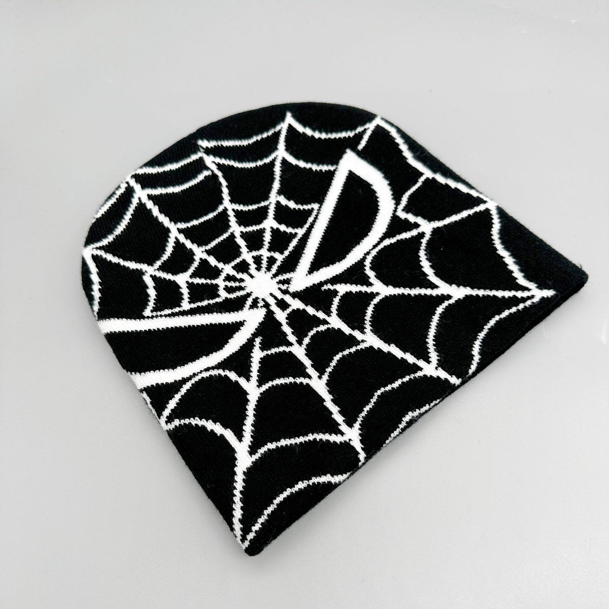 Spider Web Wool Hat Double Knit Hat