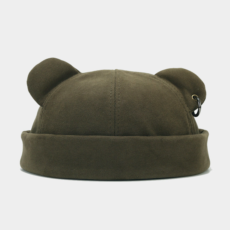 Street Fashion Men Bear Ears Hoop Hip Hop Hat