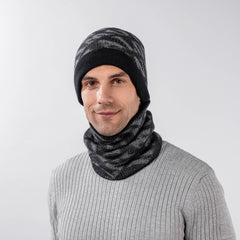 Fashion Letter Scarf Hat Two-piece Set