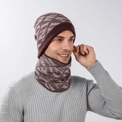 Fashion Letter Scarf Hat Two-piece Set