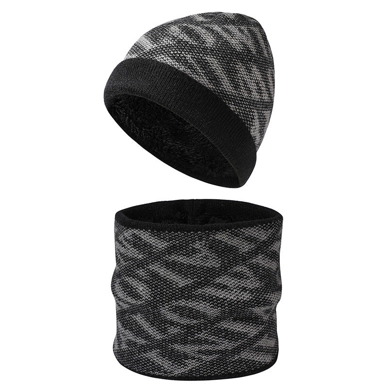 Fashion Letter Scarf Hat Two-piece Set