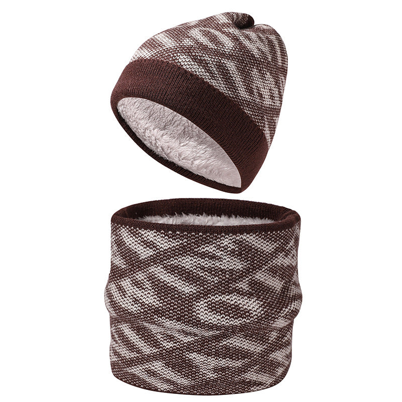 Fashion Letter Scarf Hat Two-piece Set