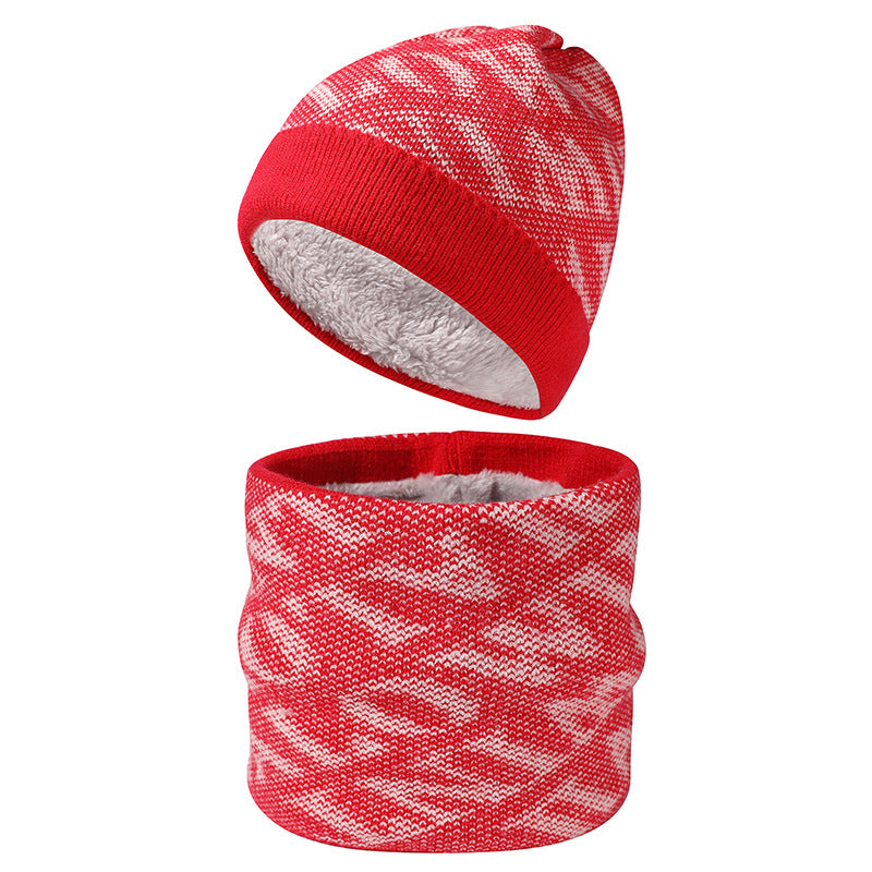 Fashion Letter Scarf Hat Two-piece Set