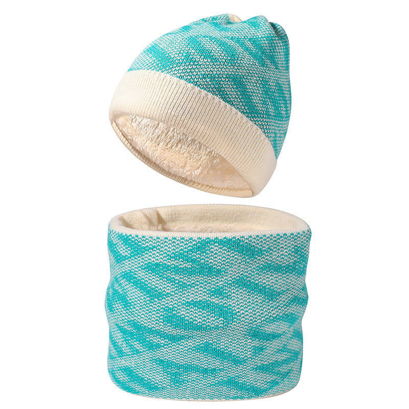 Fashion Letter Scarf Hat Two-piece Set