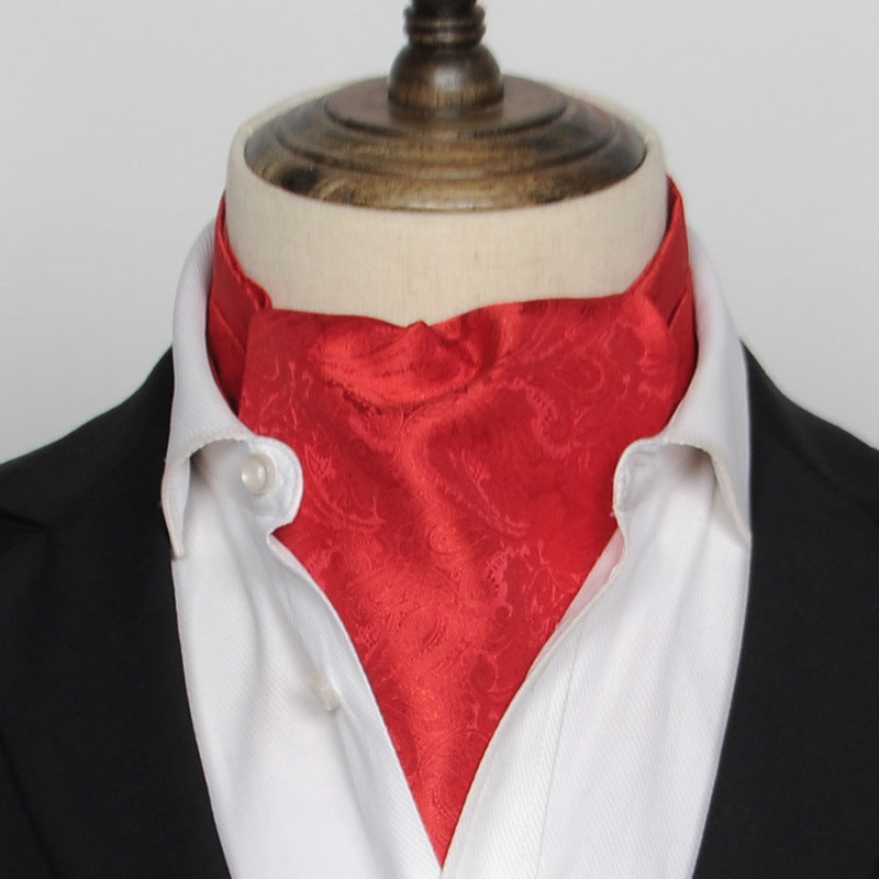 British Vintage Suit Silk Scarf Shirt Collar Scarf
