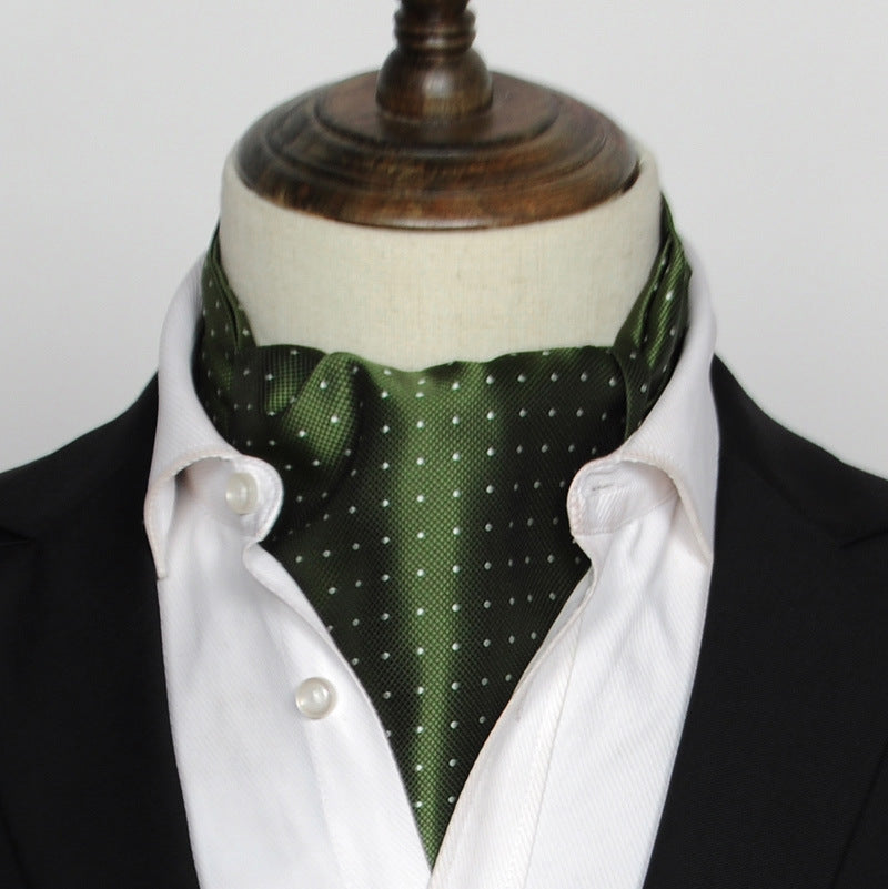 British Vintage Suit Silk Scarf Shirt Collar Scarf