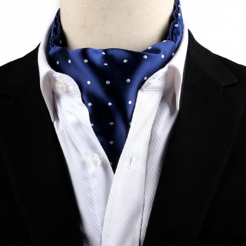British Vintage Suit Silk Scarf Shirt Collar Scarf