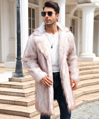 Big & Tall Men's Faux Fur Coat Coat S-3XL