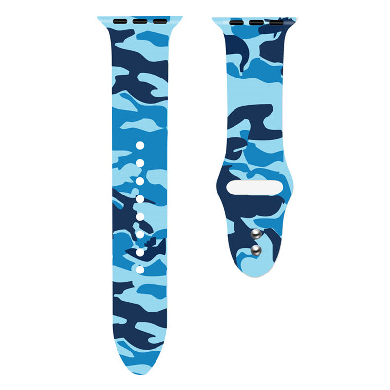 For Apple Watch Silicone Printing Cute Strap, Iwatch5,6,7,8,9,10,S11