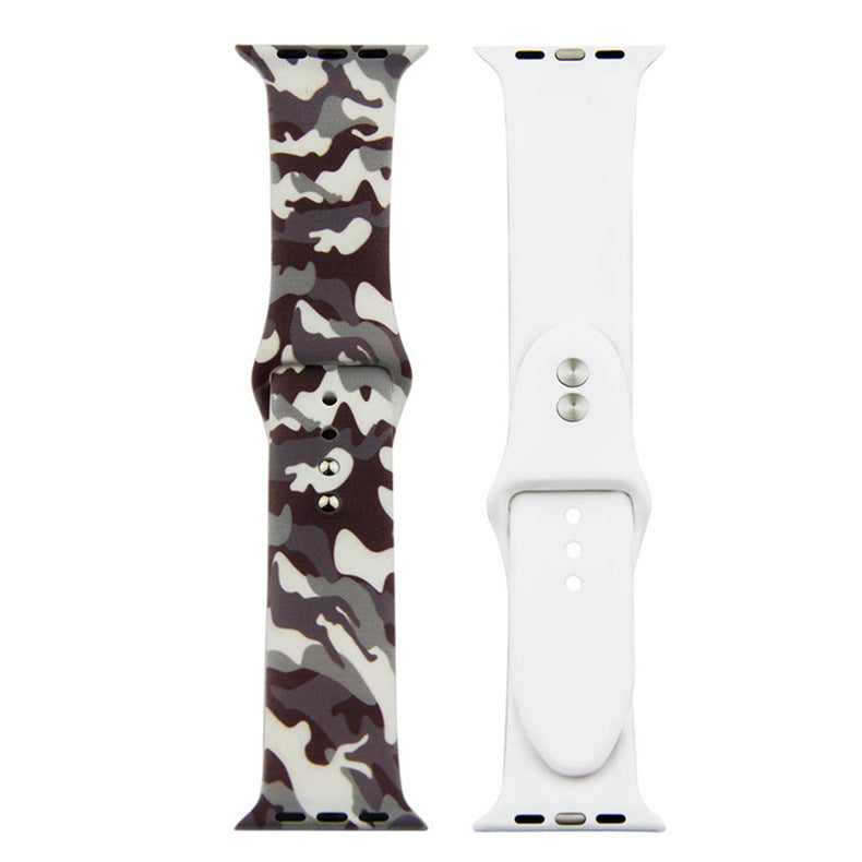 For Apple Watch Silicone Printing Cute Strap, Iwatch5,6,7,8,9,10,S11