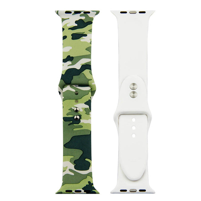 For Apple Watch Silicone Printing Cute Strap, Iwatch5,6,7,8,9,10,S11