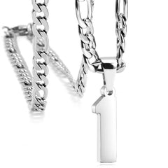 Men's Personalized Sports Arabic Numerals Pendant Necklace