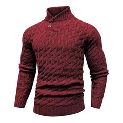 Big & Tall Men's Solid Color Knit Pullover Round Neck Slim-Fit Sweater S-3XL