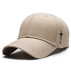 Embroidered Cross Casual All-match Cap