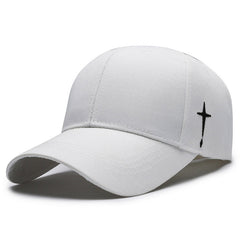 Embroidered Cross Casual All-match Cap