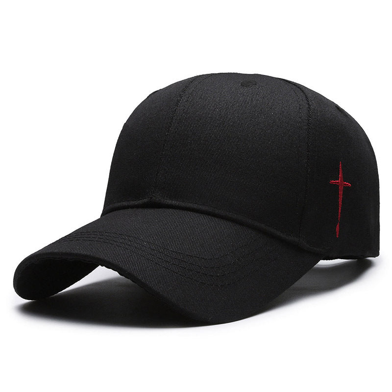 Embroidered Cross Casual All-match Cap