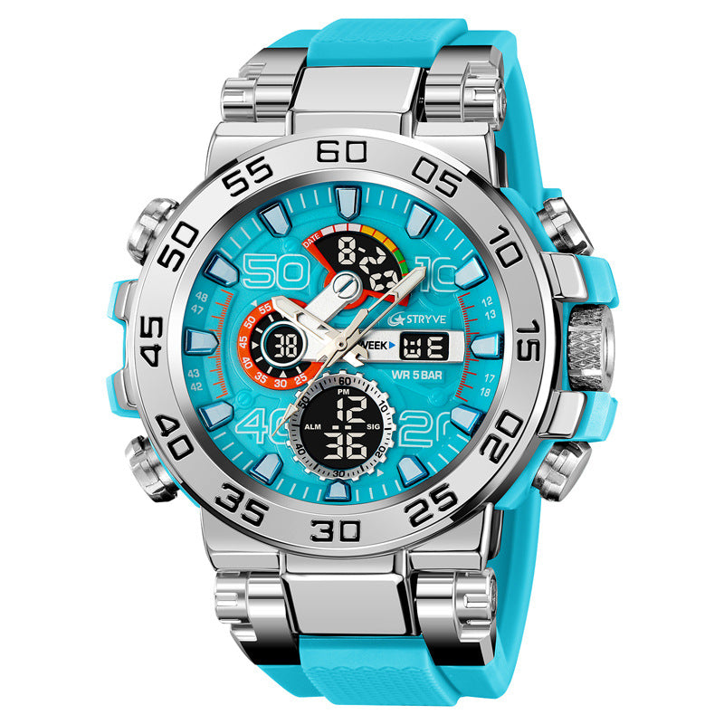 Sports Colorful Luminous Chronograph Waterproof Multifunctional Watch