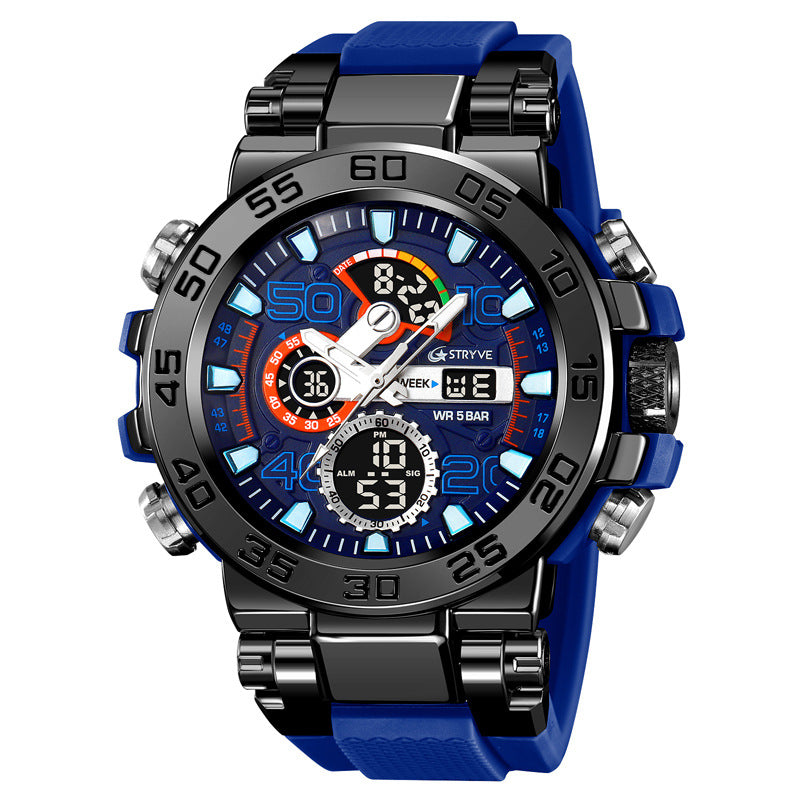 Sports Colorful Luminous Chronograph Waterproof Multifunctional Watch