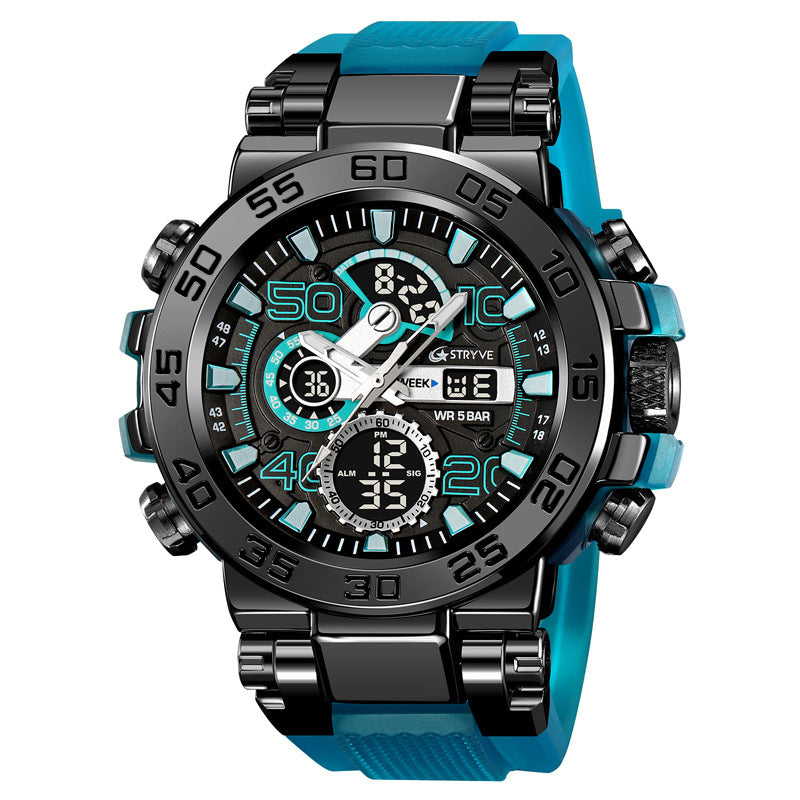 Sports Colorful Luminous Chronograph Waterproof Multifunctional Watch