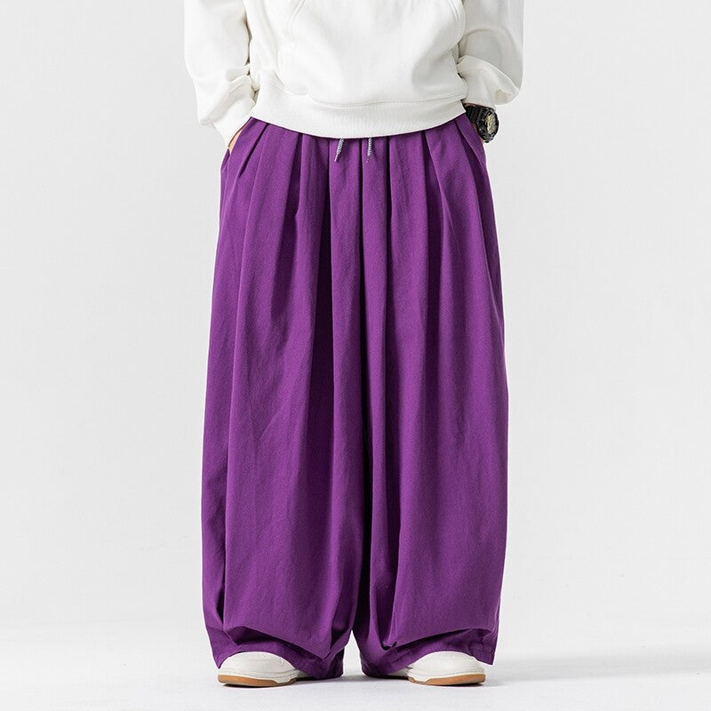 Big & Tall Men's Ultra-wide Loose Japanese Wide-leg Overalls M-5XL