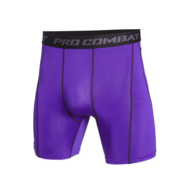 Big & Tall Men's Basketball Training Base High Elastic Quick-drying Five-point Fitness Pants S-3XL