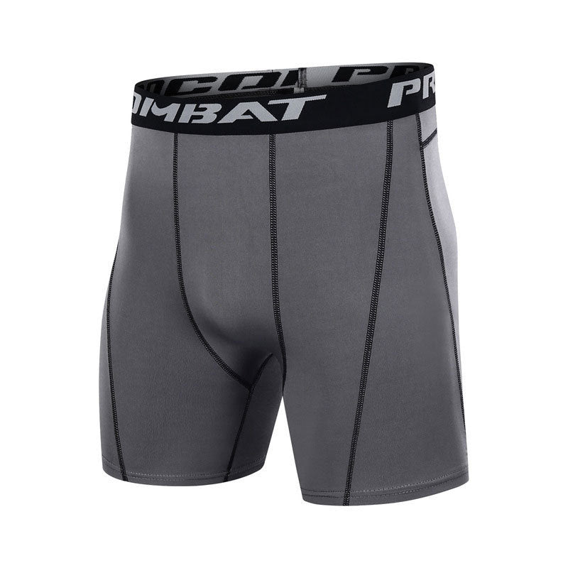 Big & Tall Men's Basketball Training Base High Elastic Quick-drying Five-point Fitness Pants S-3XL