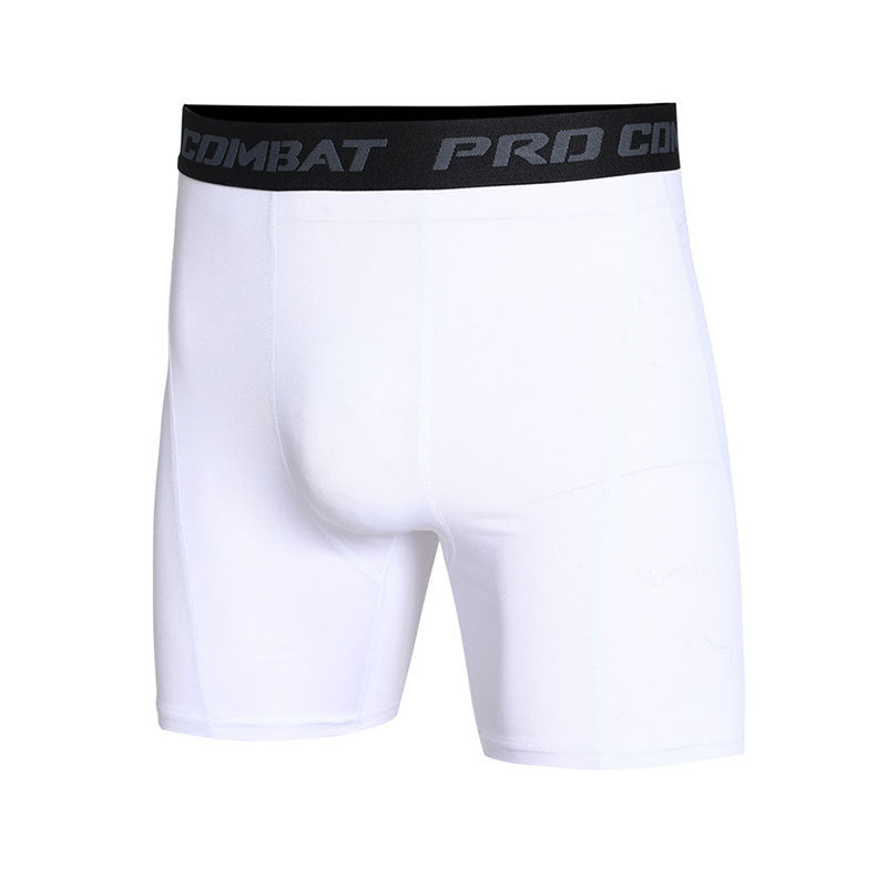 Big & Tall Men's Basketball Training Base High Elastic Quick-drying Five-point Fitness Pants S-3XL