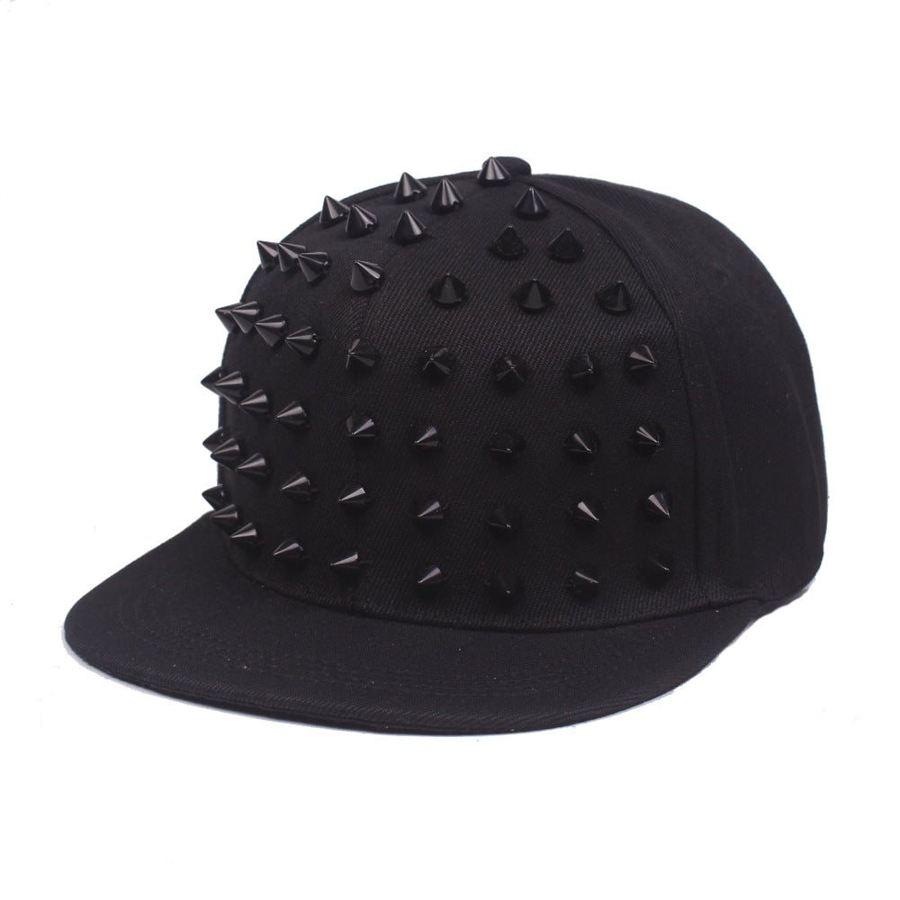 Black Liu Ding Ping Along Hip-hop Hat For Men And Women